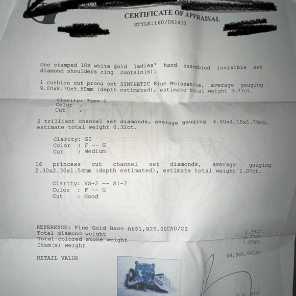 STONE ONLY 

2.80ct ice blue asscher cut MOISSONITE (NOT DIAMOND). - Picture 16 of 16